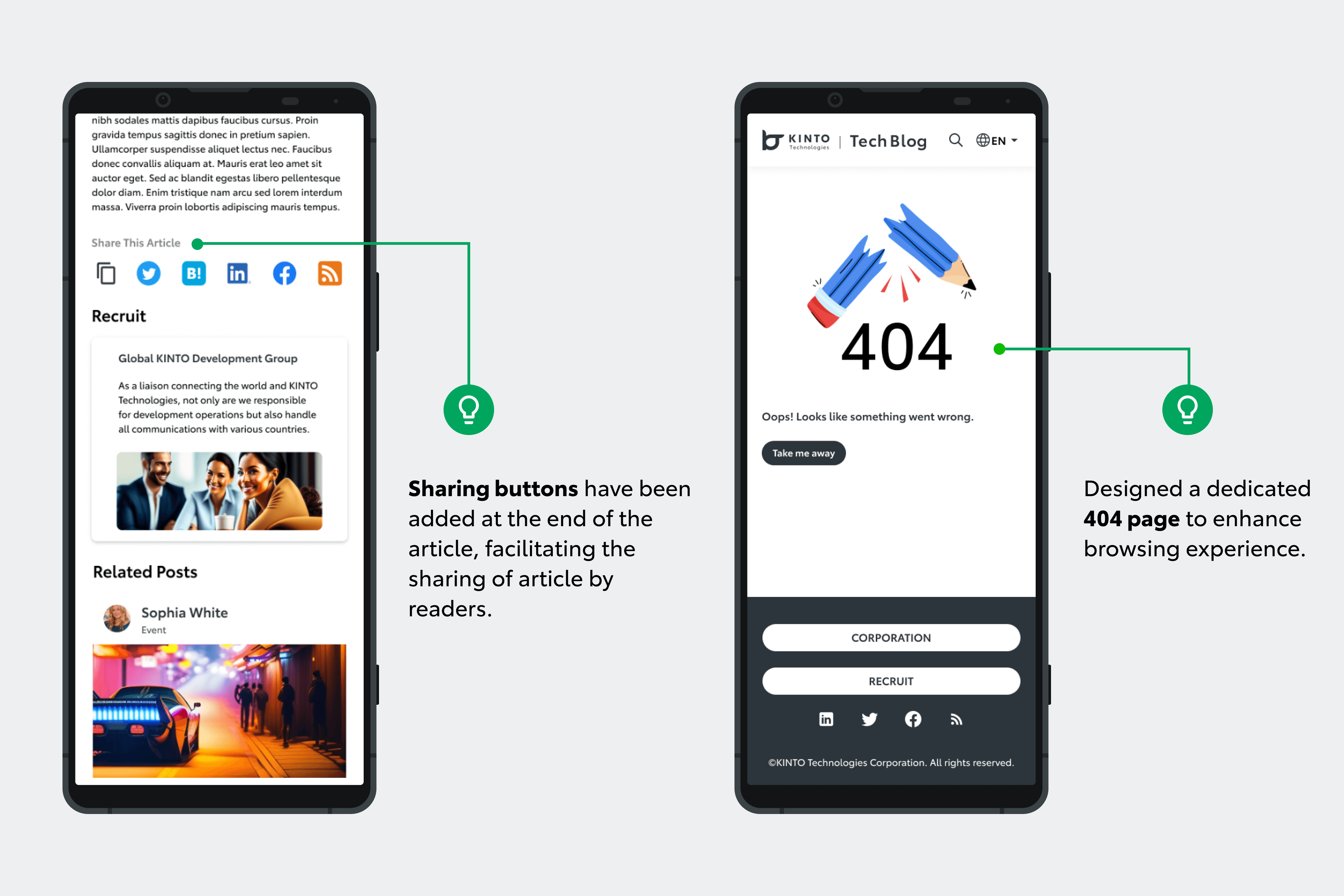 other improvements in mobile view