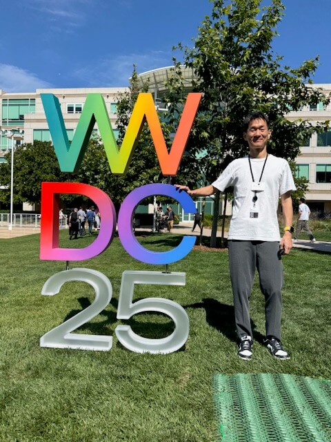 WWDC25のモニュメント