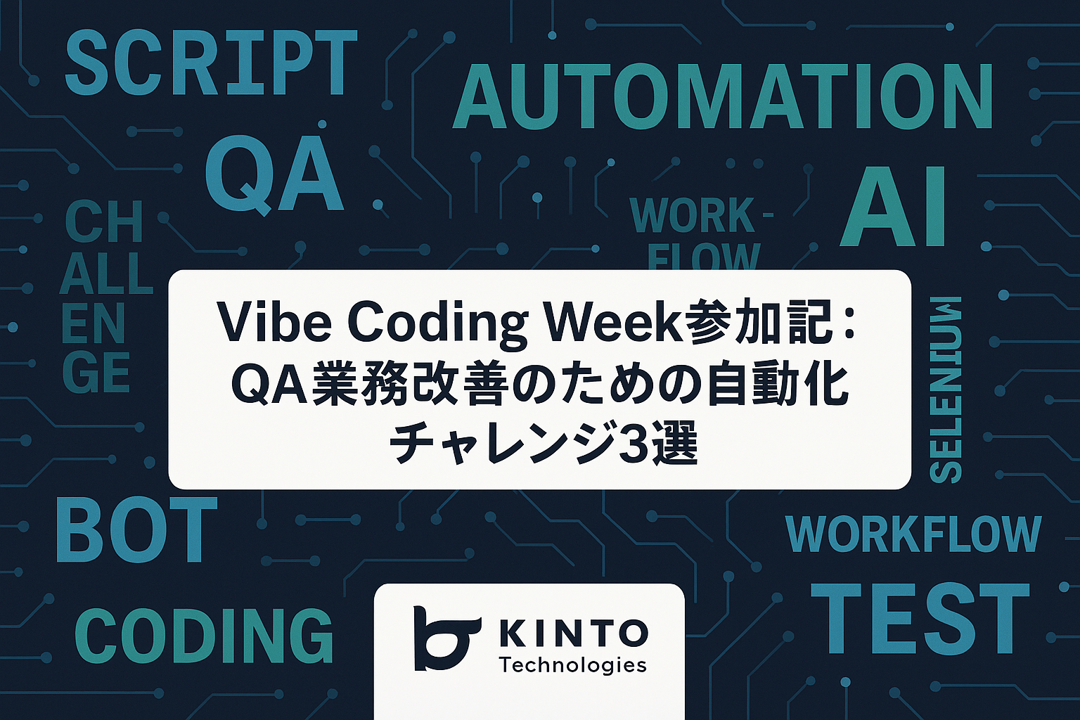 Cover Image for Vibe Coding Week参加記：QA業務改善のための自動化チャレンジ3選