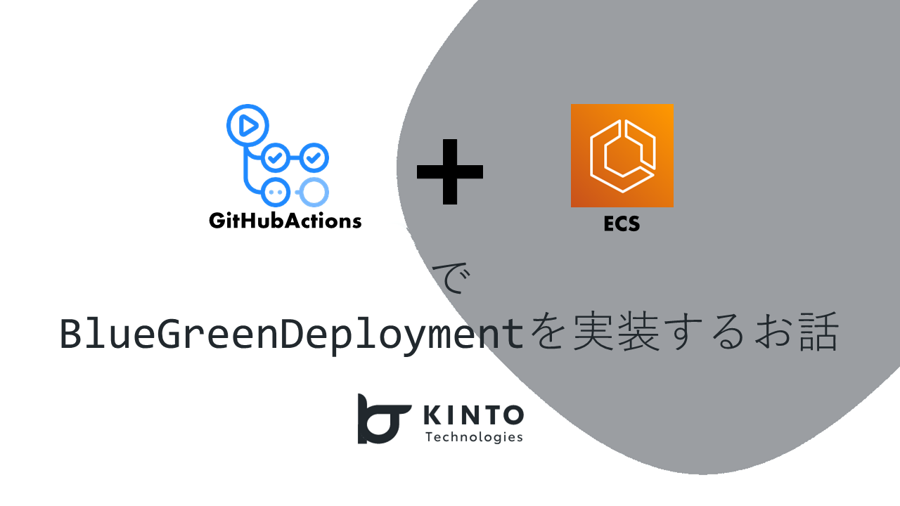 Cover Image for GitHubActions+ECSでBlueGreenDeploymentを実装するお話